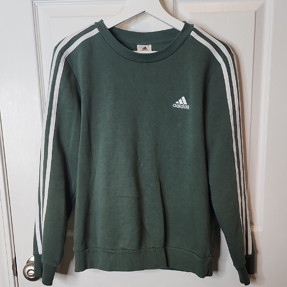Adidas Women's Essentials 3-Stripe Fleece Sweatshirt, Medium - Picture 1 of 8